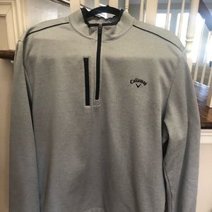 Callaway Quarter Zip-Up Fleece Lined Pullover XL
